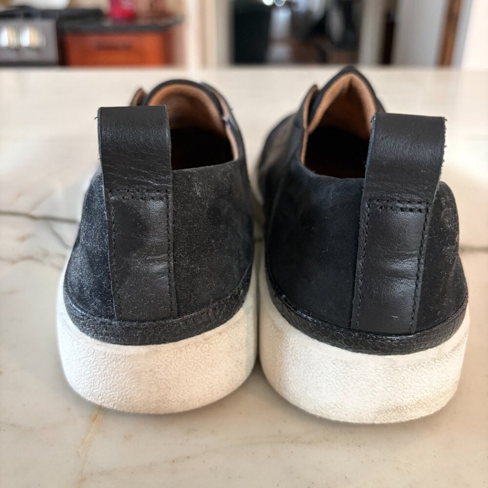 Vionic Zinah Slip On size 9 flats slip on loafers leather suede black 1083 - Picture 2 of 6